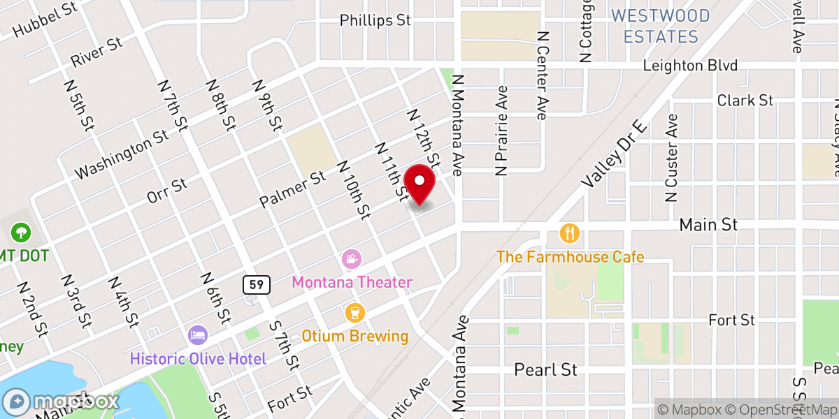 Map showing location of First United Methodist Church