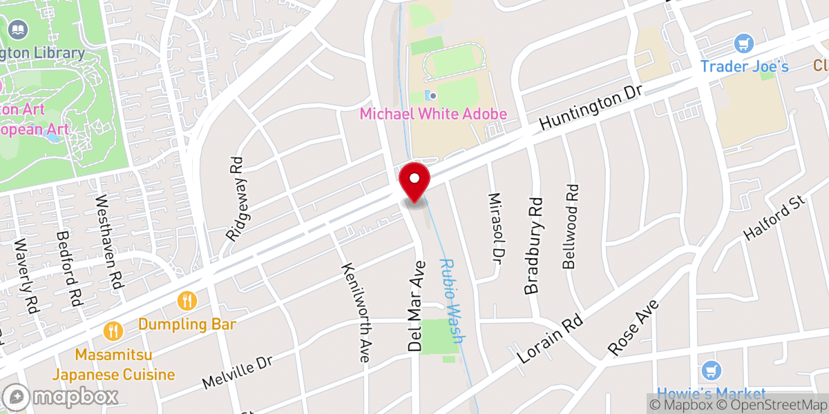 Map showing location of San Marino Congregational United Church of Christ