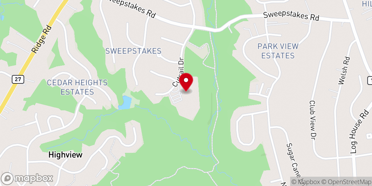 Map showing location of Christ Community Fellowship