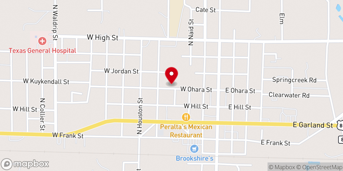 Map showing location of Dale Crest Church