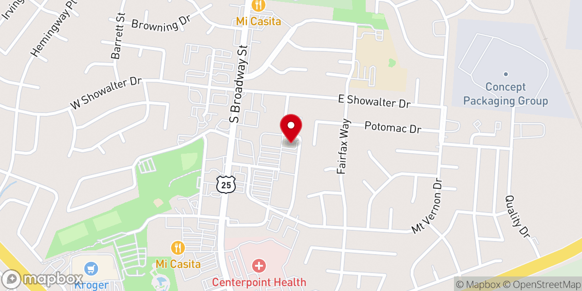 Map showing location of The Salvation Army Georgetown Corps Community Center