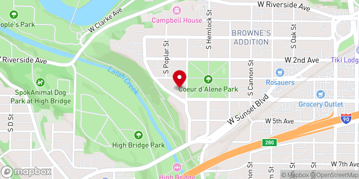 Map showing location of The Pursuit