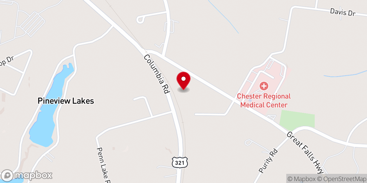 Map showing location of Faith & Love Christian Center
