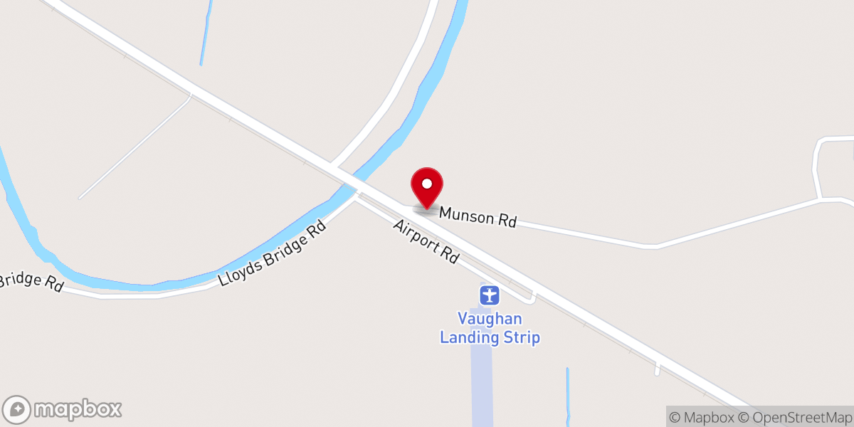 Map showing location of Union Chapel Baptist Church