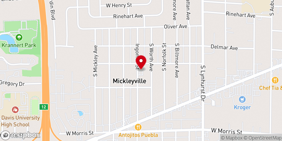 Map showing location of Biltmore Gardens Church of Christ