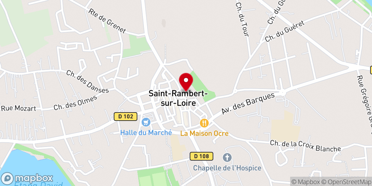Map showing location of Salle du prieuré