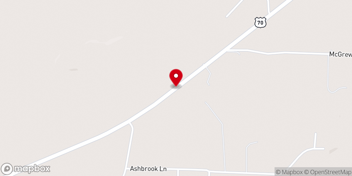 Map showing location of Community Bible Baptist Church
