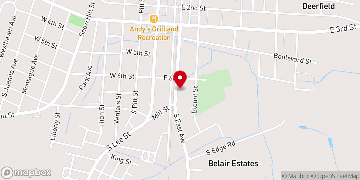 Map showing location of Greater Morning Star Holy Church of Deliverance