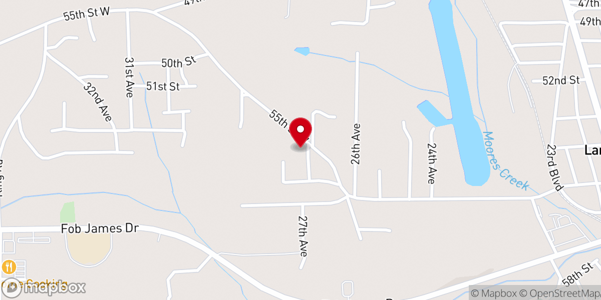 Map showing location of West End Baptist Church