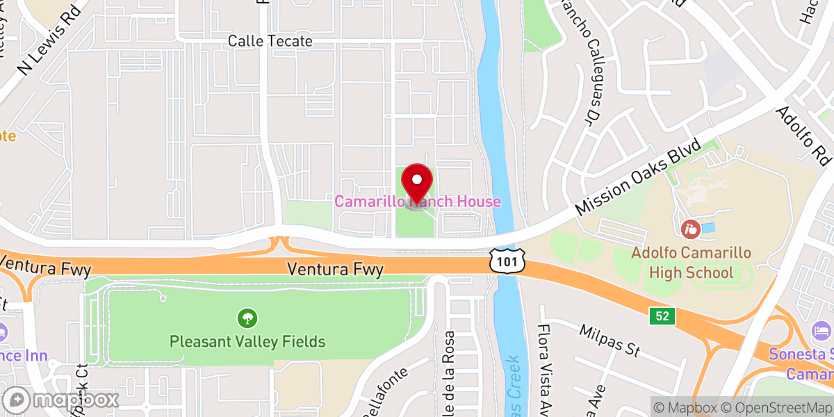 Map showing location of Camarillo Ranch