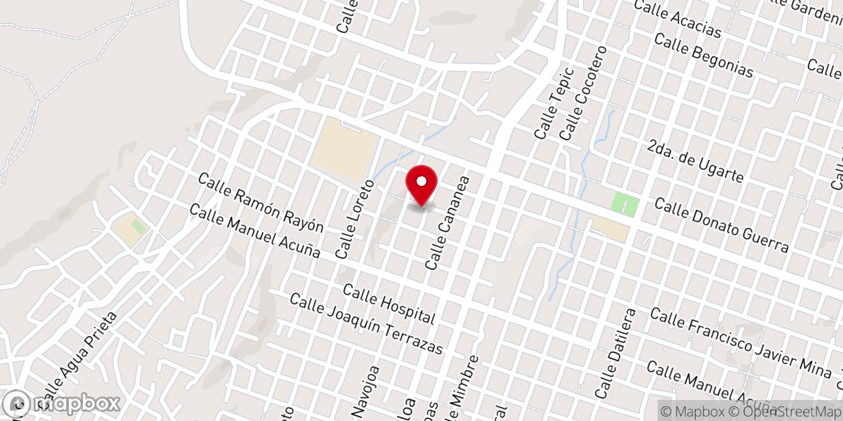 Map showing location of Iglesia Bautista Bet-Sean