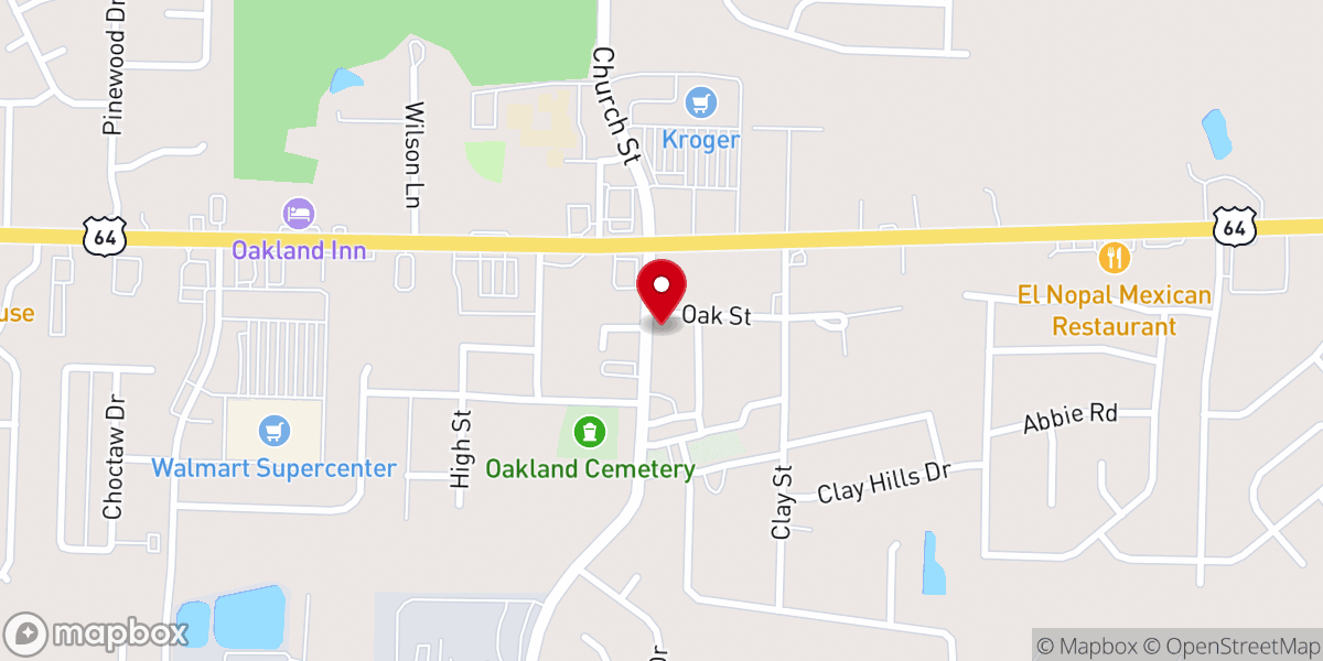 Map showing location of Dove Family Dentistry - Oakland