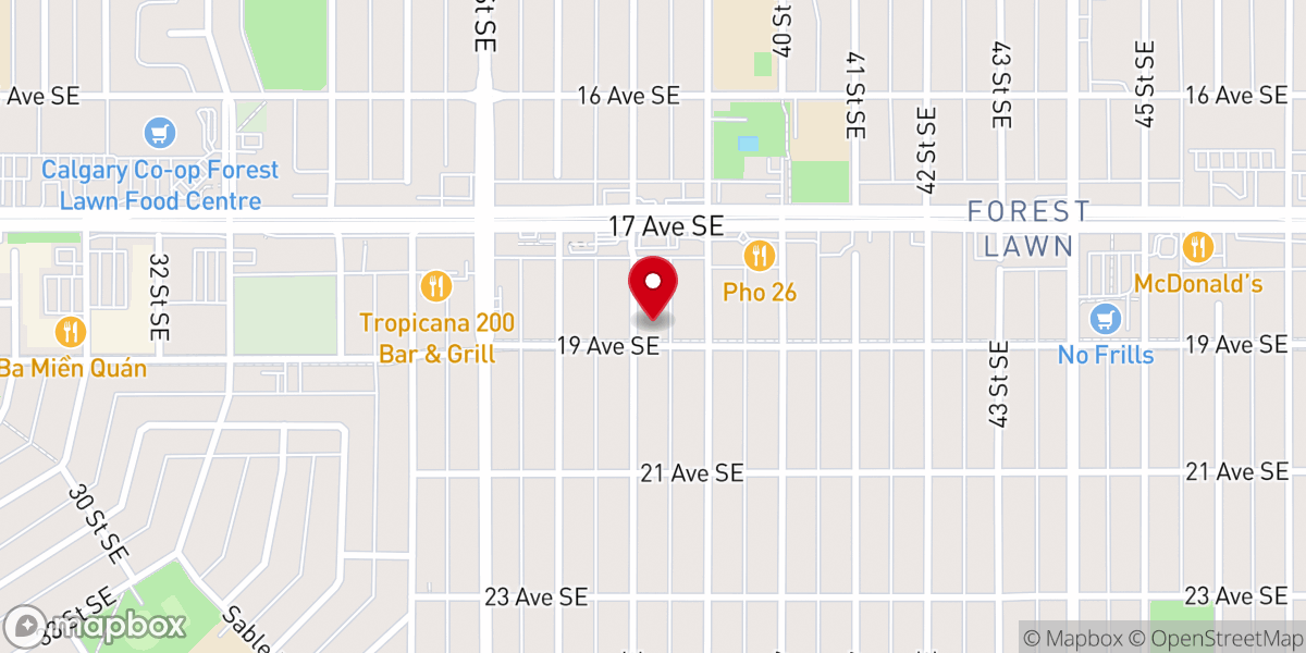 Map showing location of Korean First Presbyterian Chur