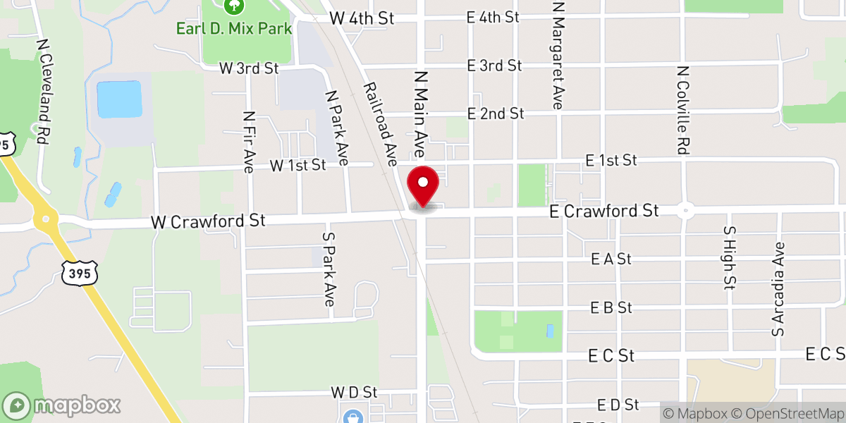 Map showing location of Calvary Chapel Deer Park