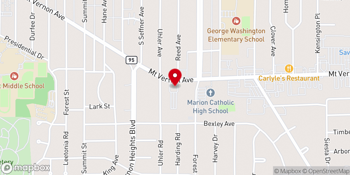 Map showing location of MVA Church of Christ