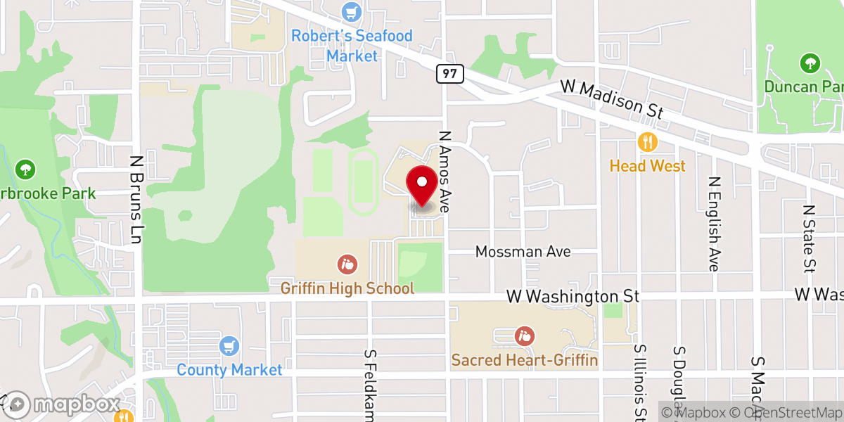 Map showing location of St Agnes Catholic Church