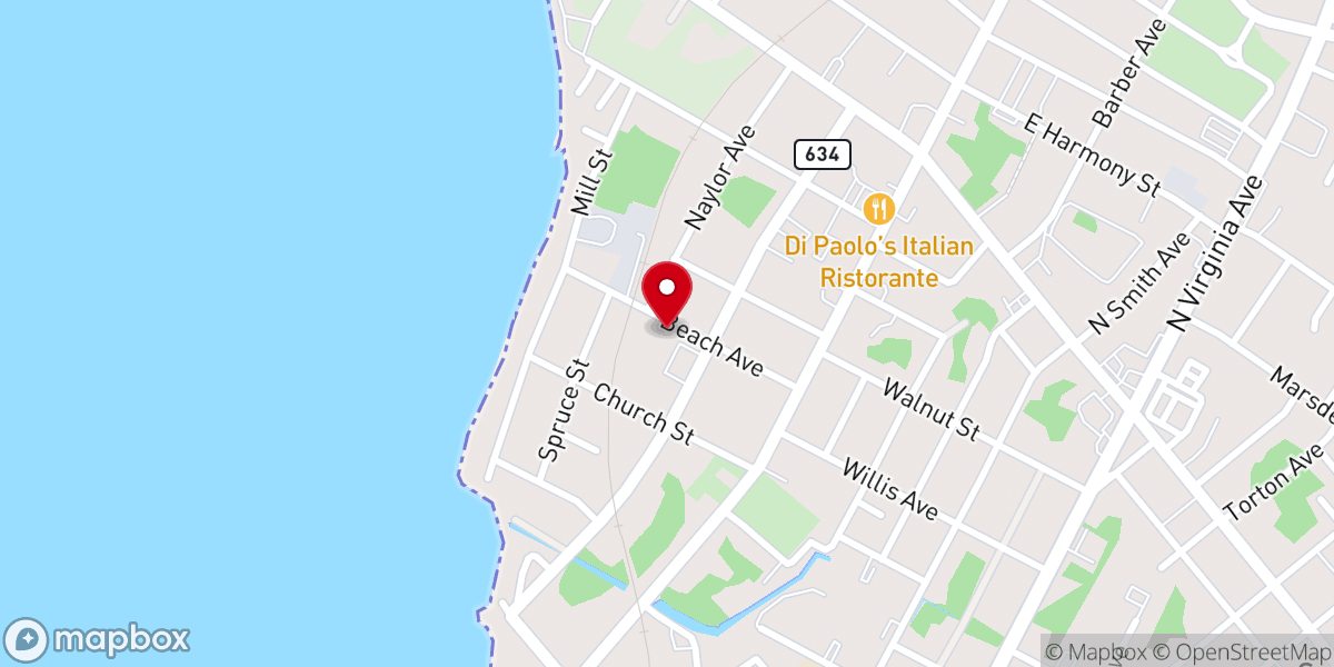 Map showing location of Iglesia de Dios un Nuevo Comienzo