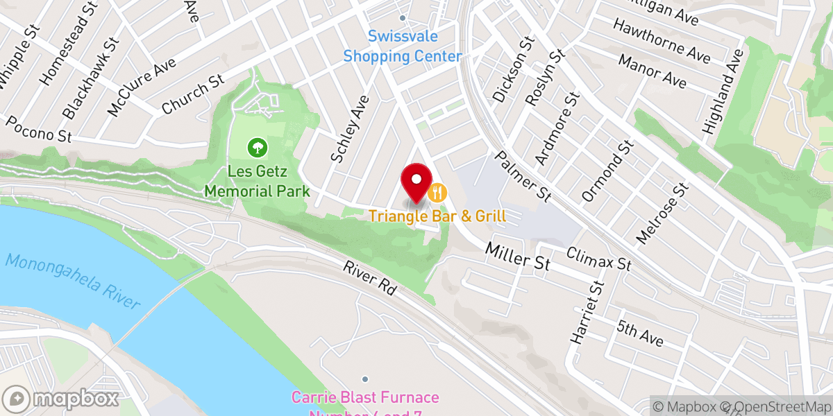 Map showing location of Union Baptist Church of Swissvale