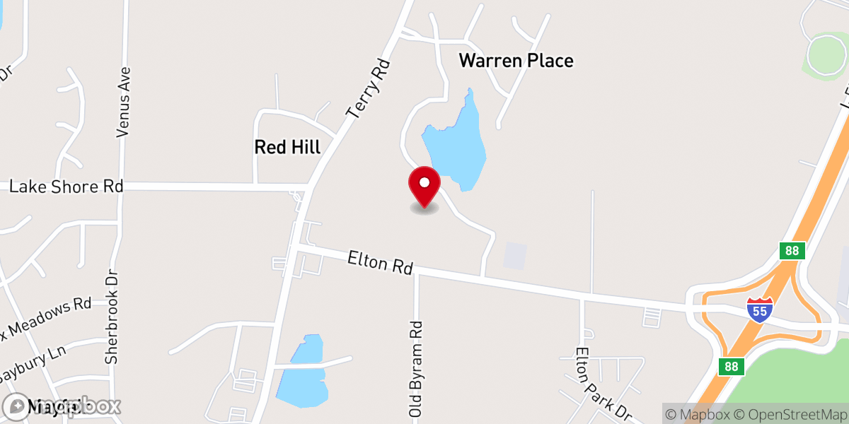 Map showing location of Caney Creek Church of Christ Holiness