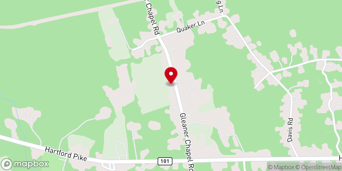 Map showing location of Sunset Orchard