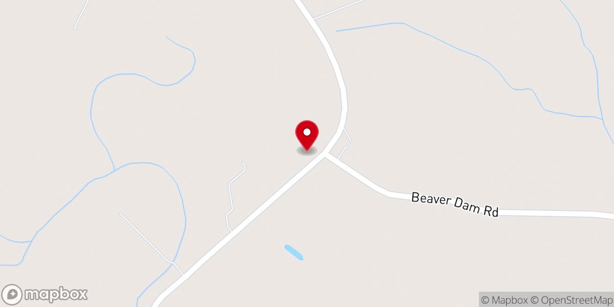 Map showing location of New Haven Baptist Church