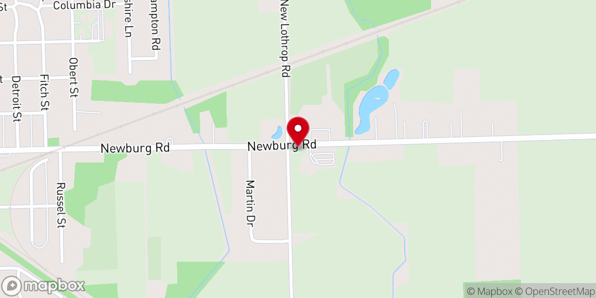 Map showing location of Durand Global Methodist Church