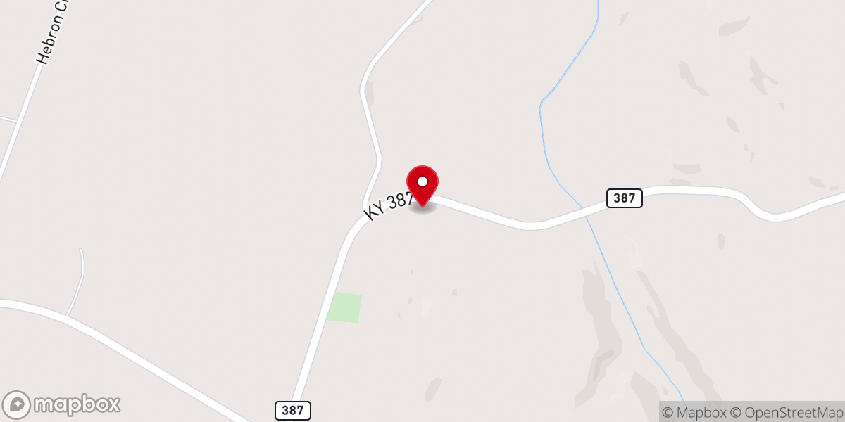 Map showing location of Dunn Spring Church