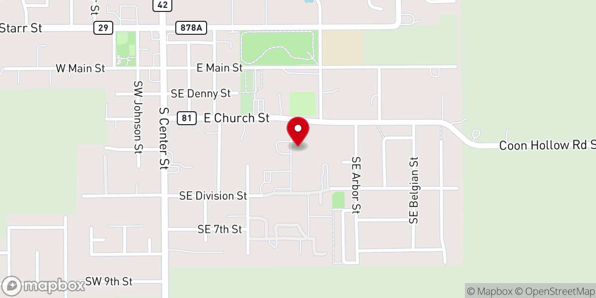 Map showing location of Marian Estates
