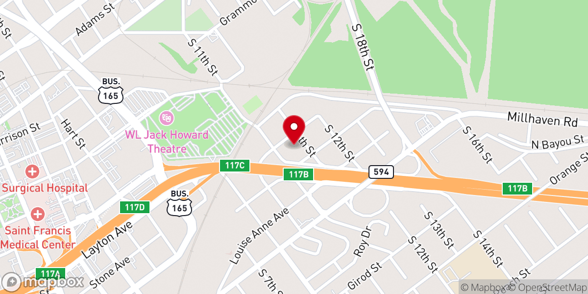 Map showing location of Avenue Baptist Church