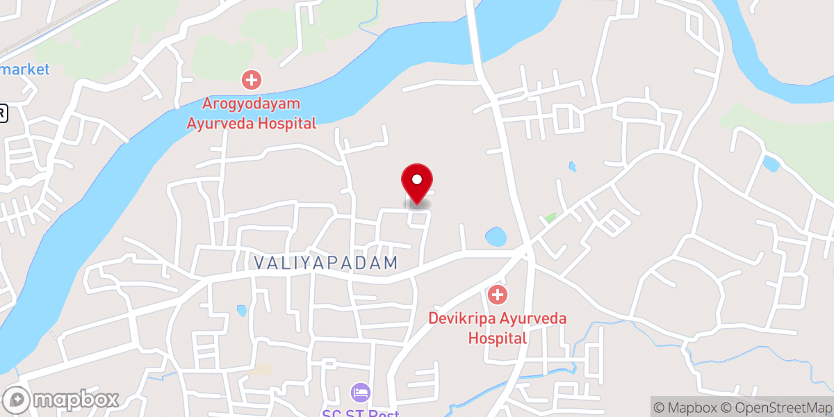 Map showing location of St James Church Puthupalayam