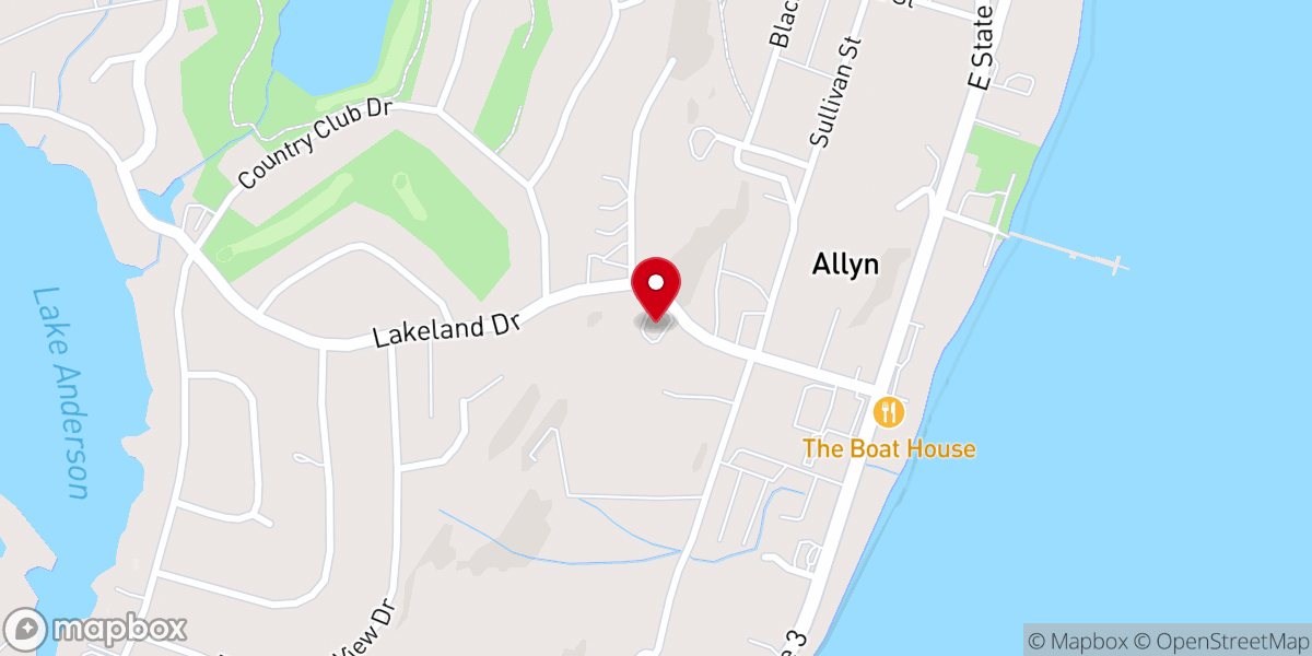 Map showing location of North Bay Lutheran Community Church