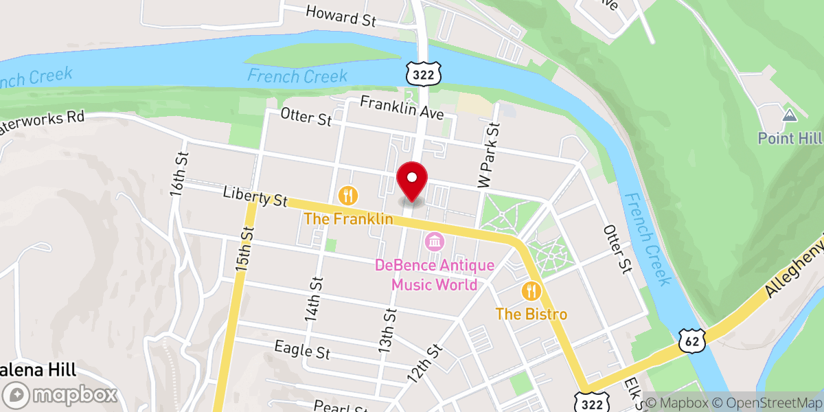 Map showing location of Life Center