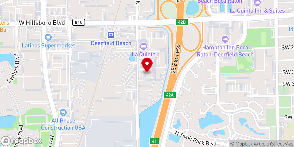 Map showing location of Shalom Church Florida