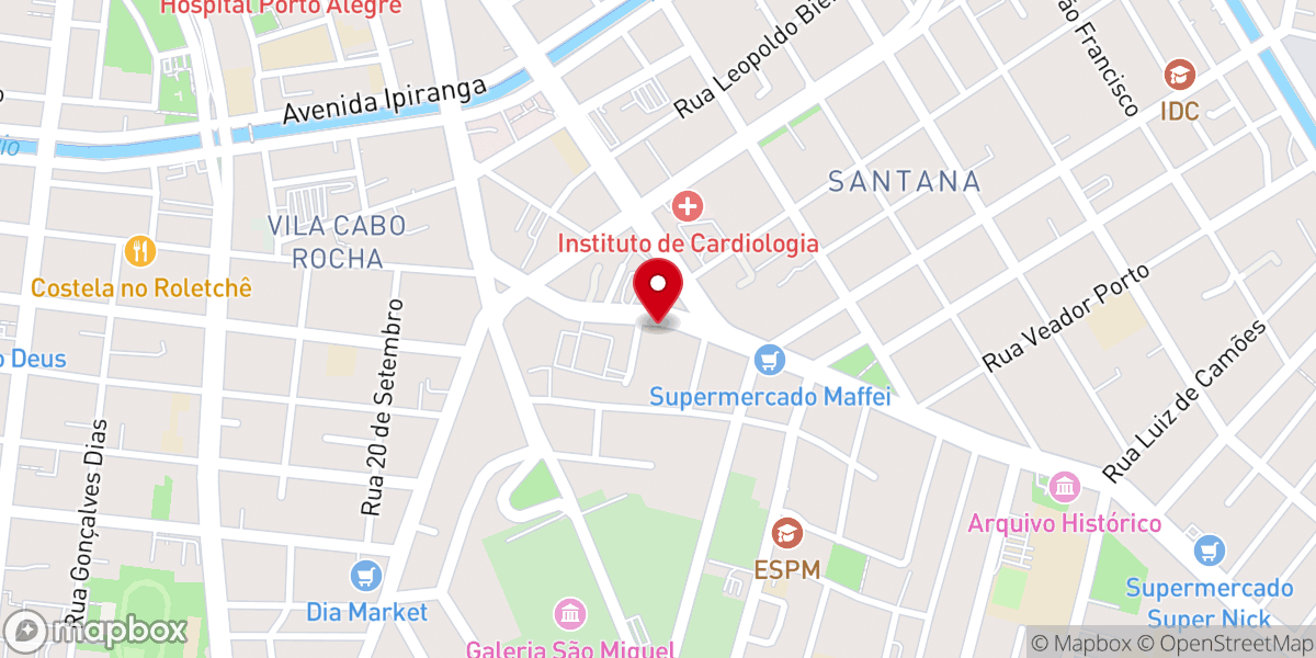 Map showing location of Assembléia de Deus