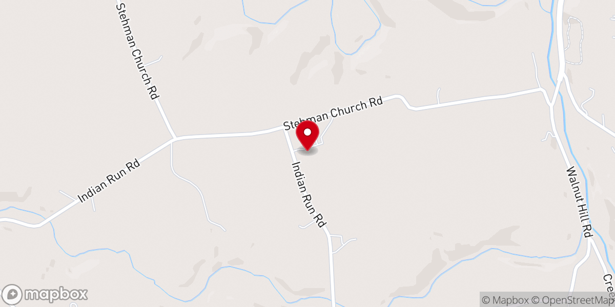 Map showing location of Stehman Church