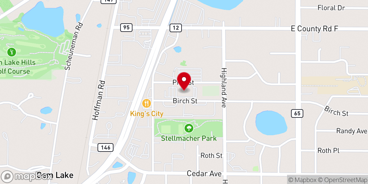Map showing location of White Bear Lake United Methodist Church