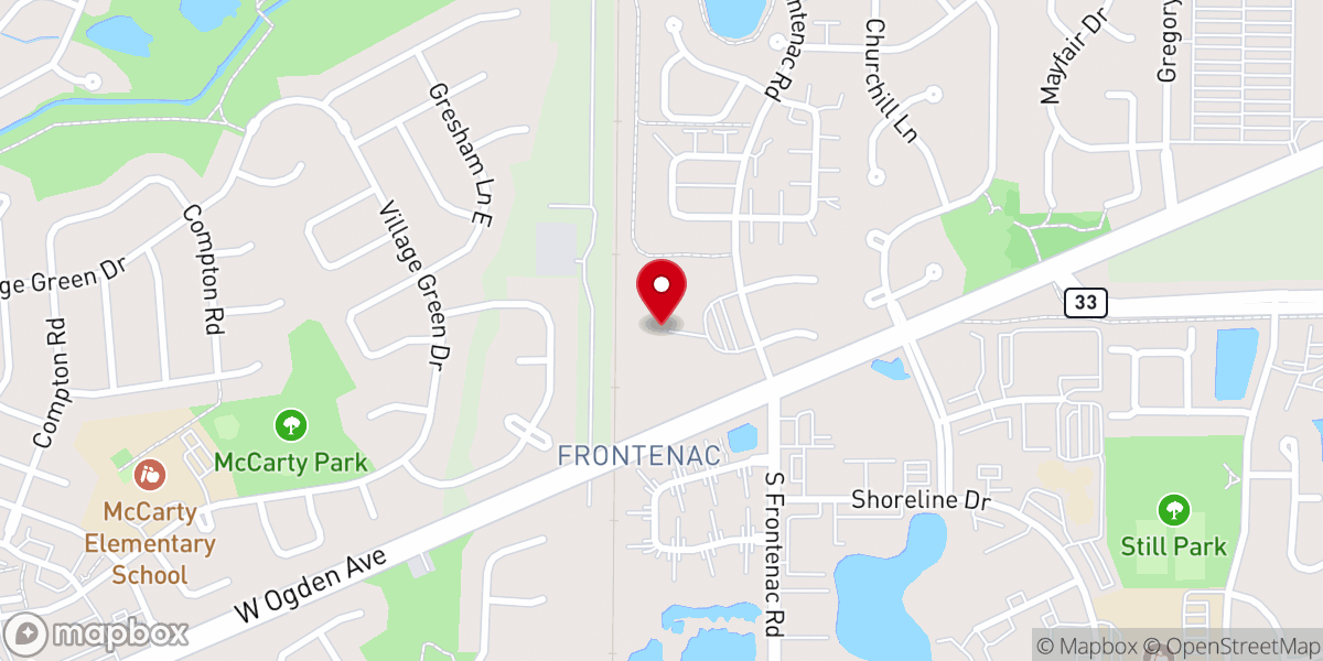 Map showing location of Village Baptist Church