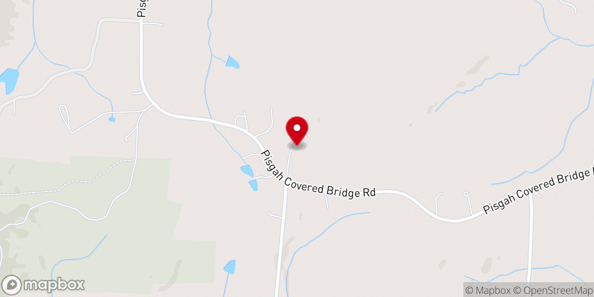 Map showing location of Harvest Field Baptist Church