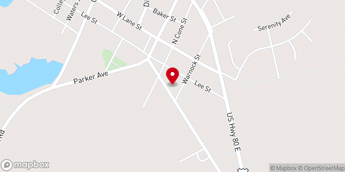 Map showing location of Randy Newman Community Center