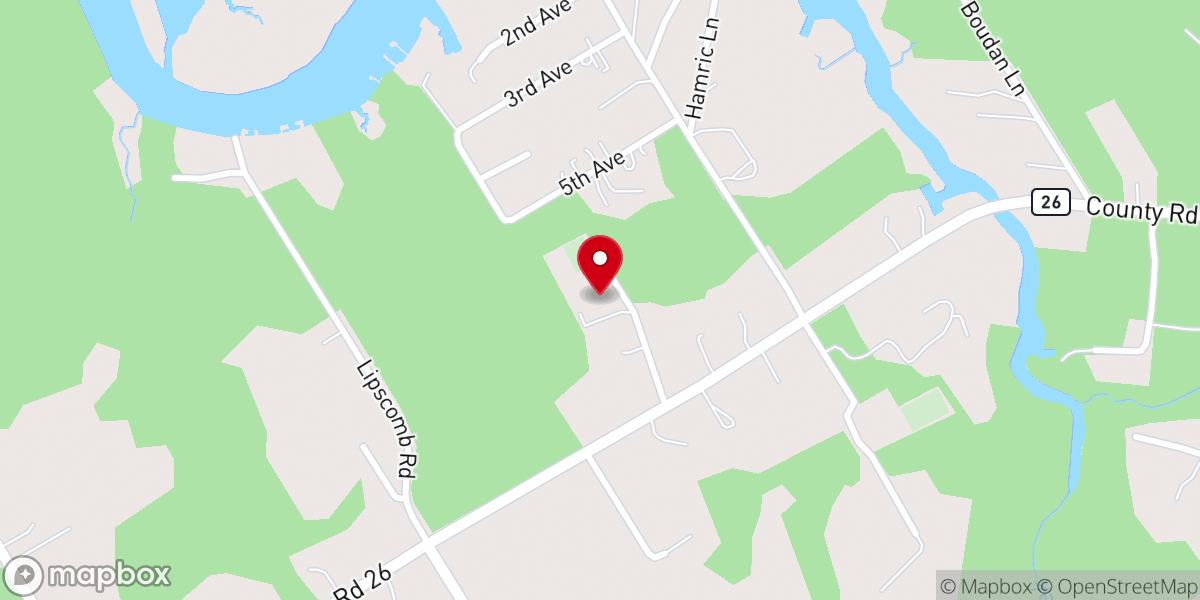Map showing location of Vernant Park Baptist Church