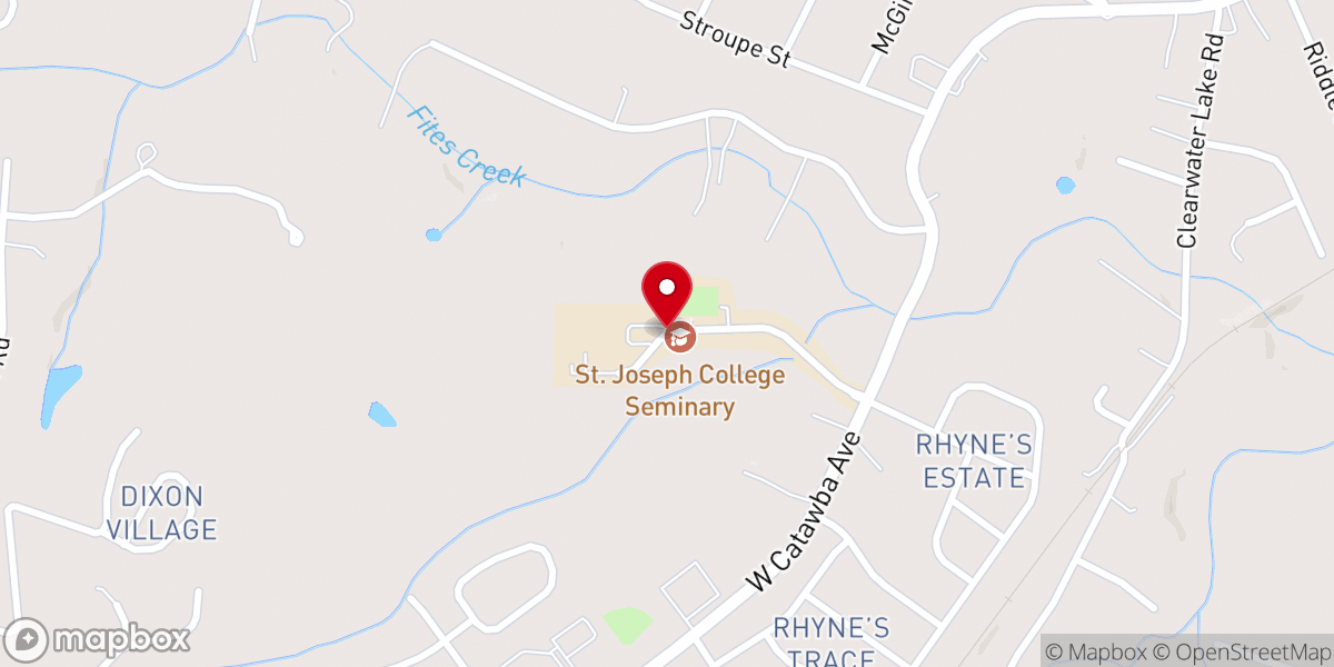 Map showing location of St. Joseph College Seminary