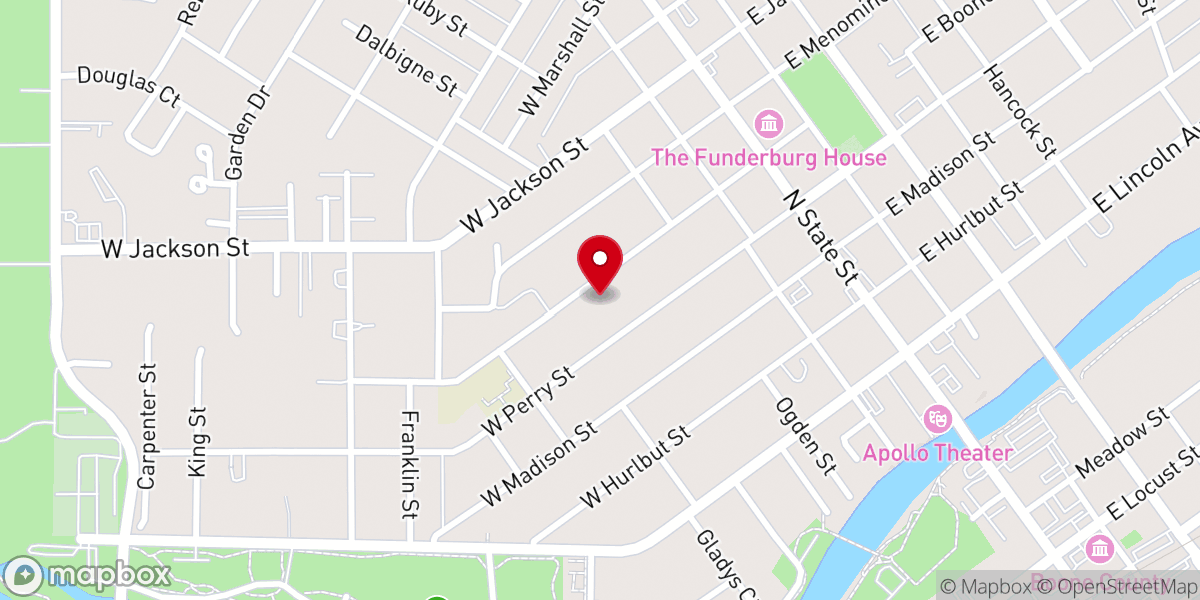Map showing location of Redemption Church Belvidere
