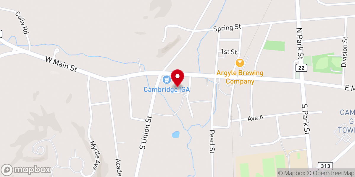 Map showing location of Jacob's Well Fellowship
