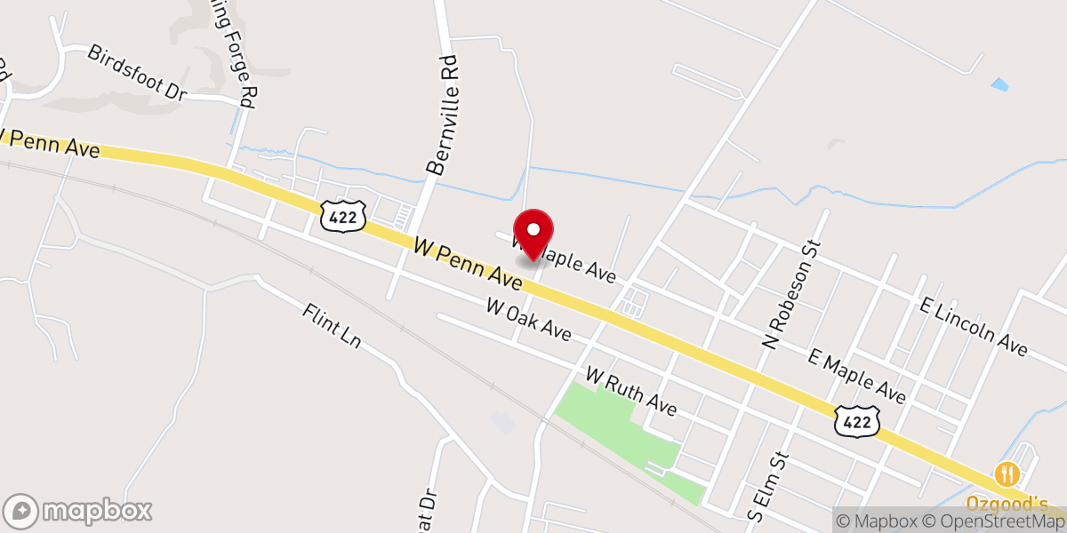 Map showing location of Saint Pauls United Church of Christ