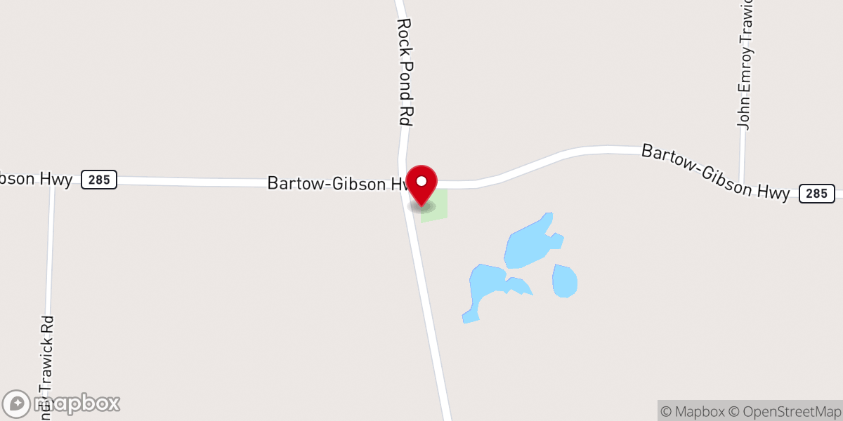 Map showing location of Olive Grove Church