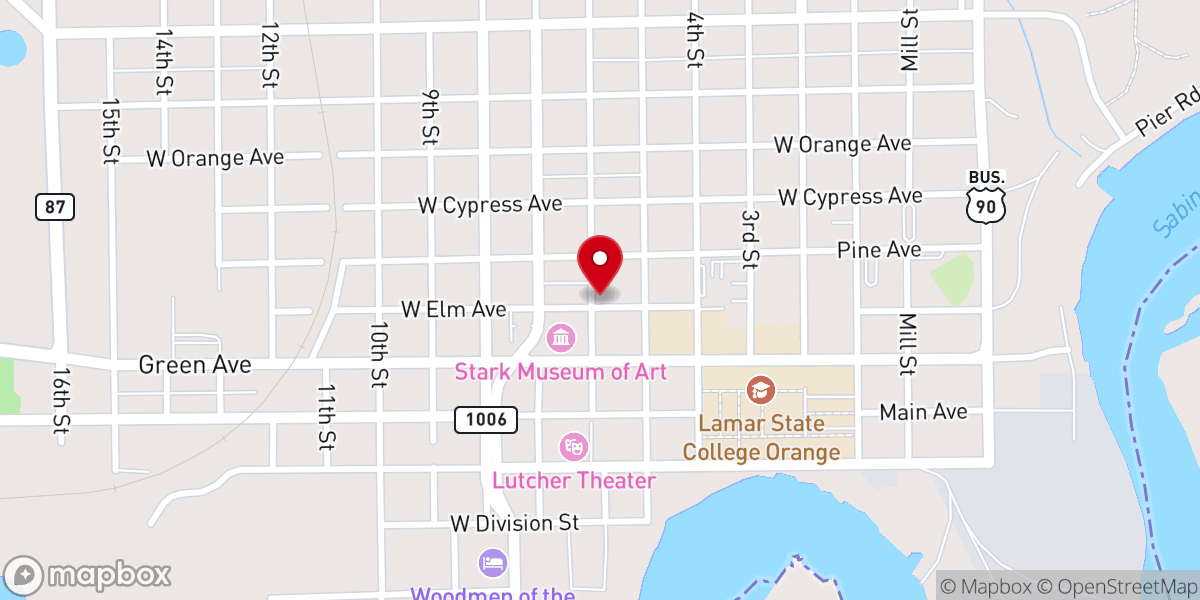 Map showing location of First United Methodist Church