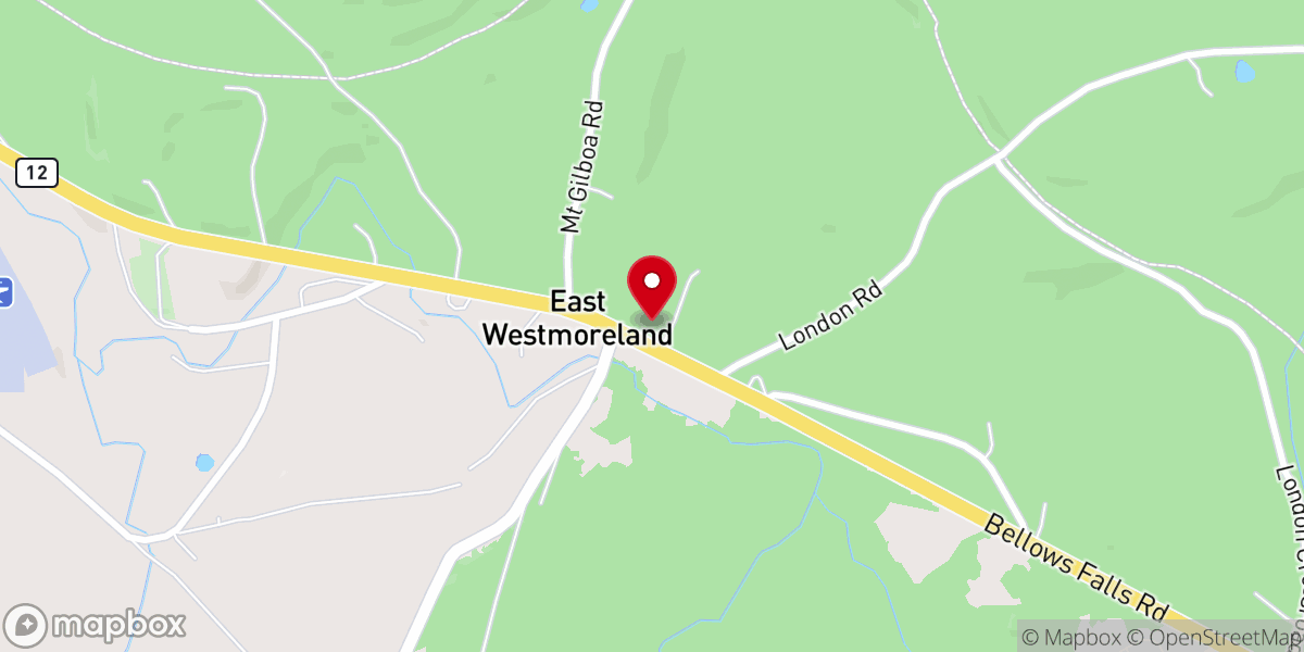 Map showing location of Union Church 'Community In Christ' Westmoreland NH