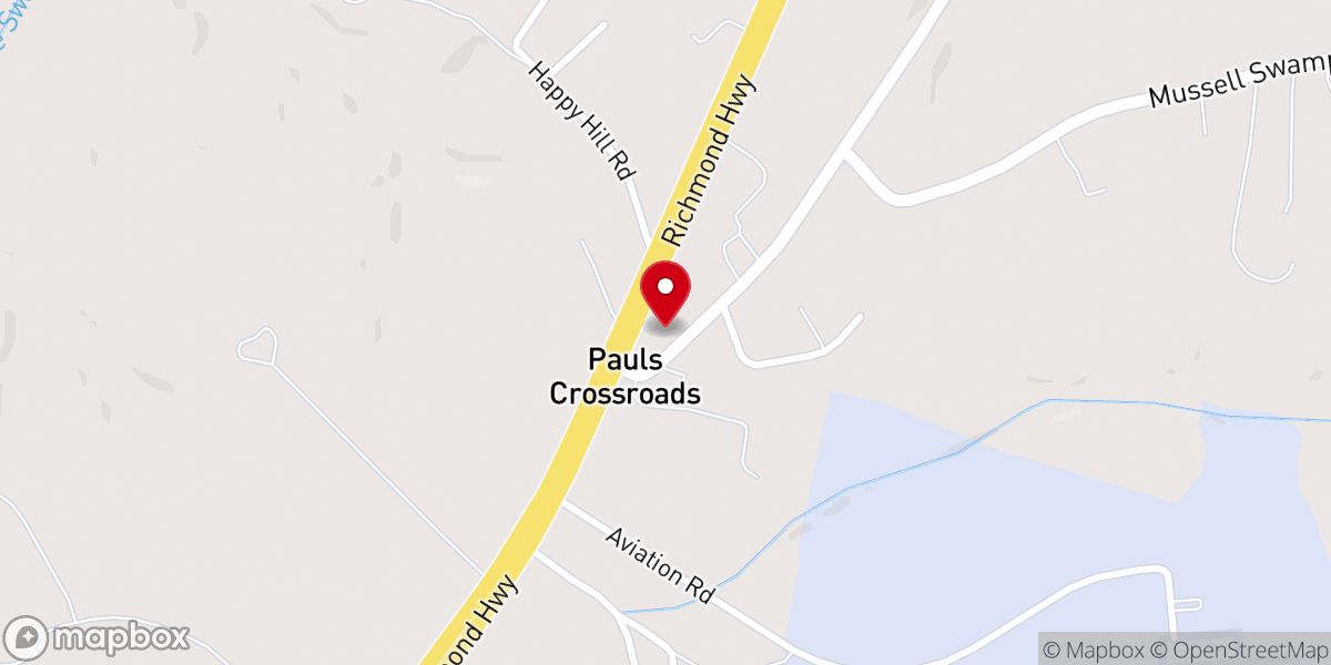 Map showing location of Rock of Ages United Holy Church