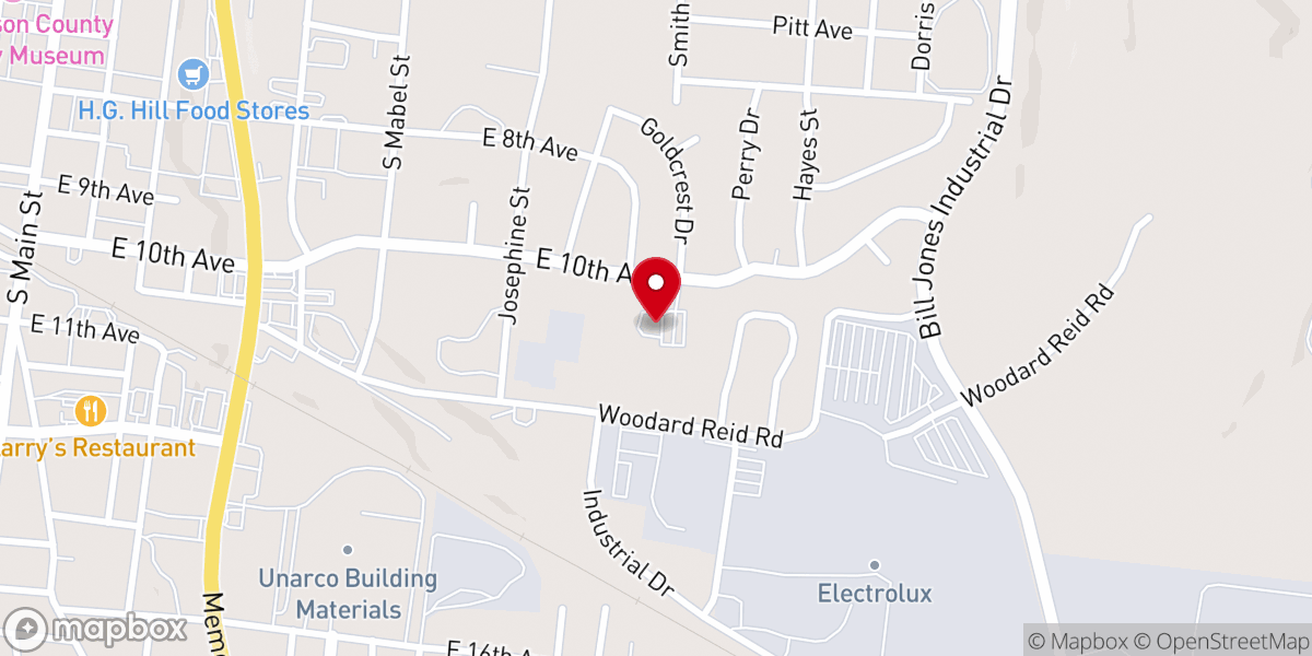 Map showing location of City of Faith Church International