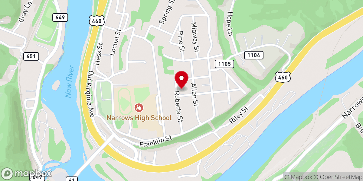 Map showing location of New Valley Fellowship